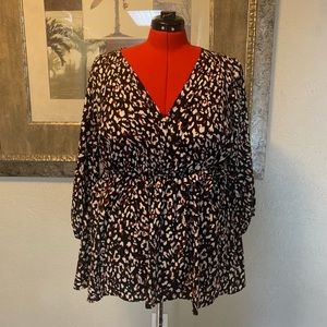 Torrid Leopard Print Blouse/Tunic